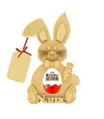 18mm Freestanding Easter KINDER EGG Holder - Rabbit With 3d Accessories Face 3